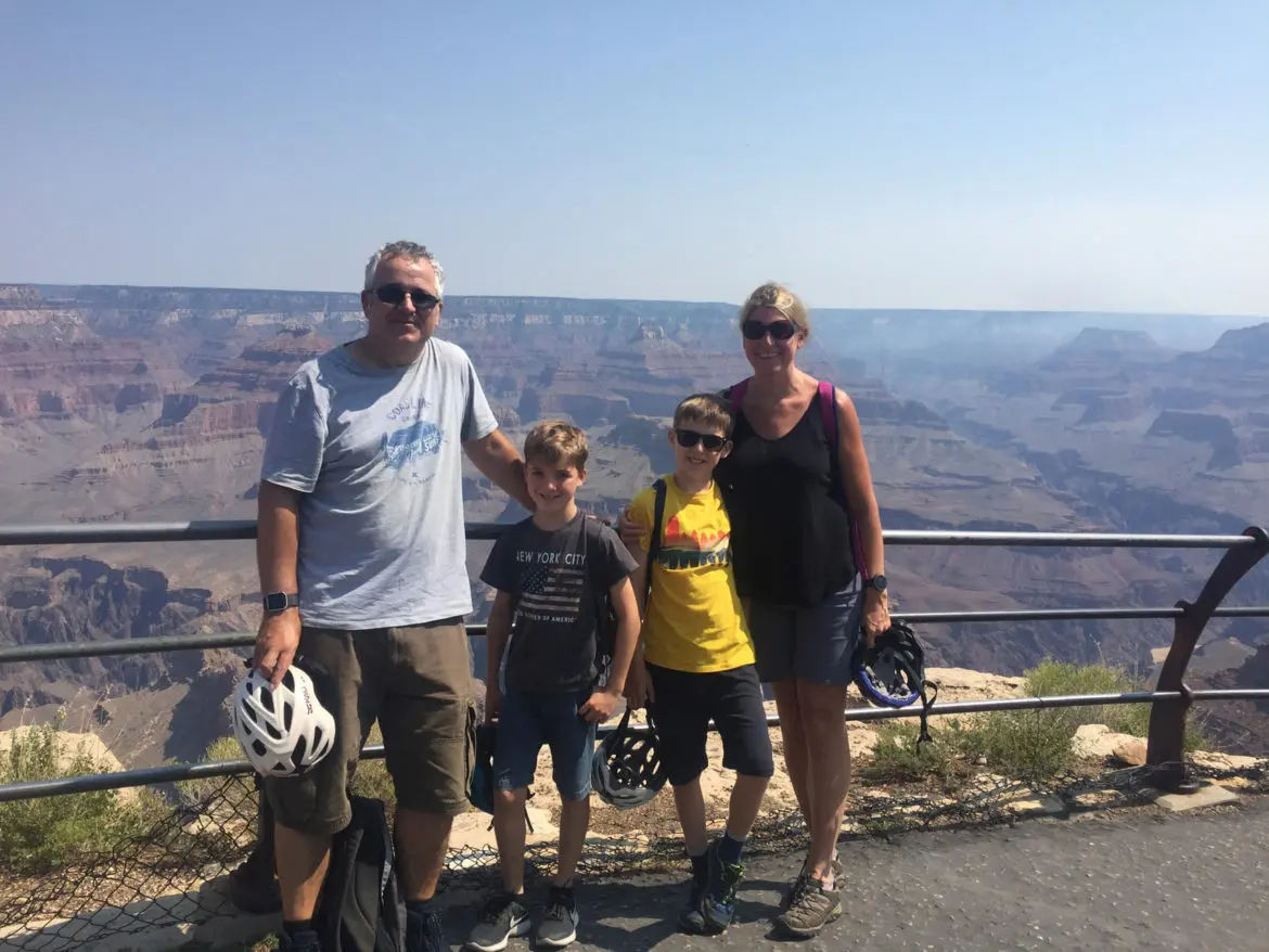 Cycling at the Grand Canyon, Arizona