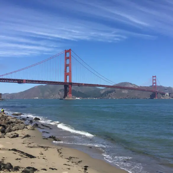 View of Golden Gate Bridge, San Francisco, California