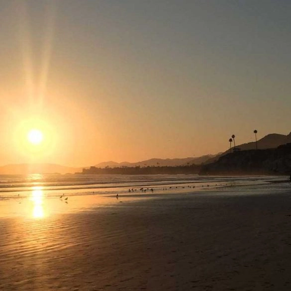 sunset at Pismo Beach, California