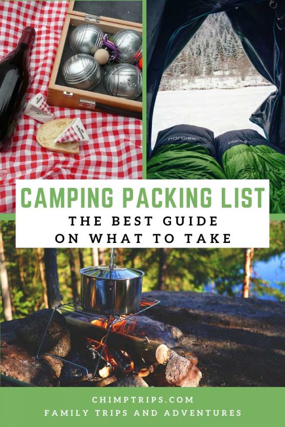 Camping Packing List: the ultimate guide - Chimptrips