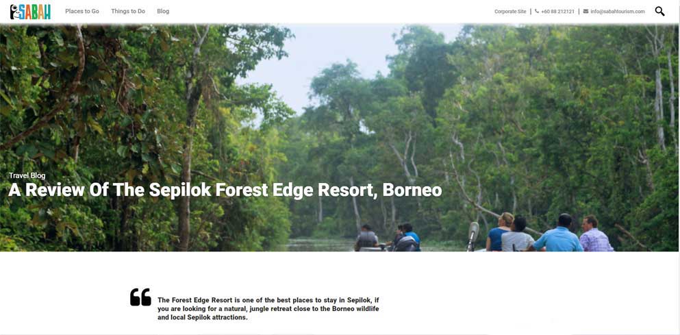 Sabah Tourism - Review of Sepilok Forest Edge Resort, Borneo