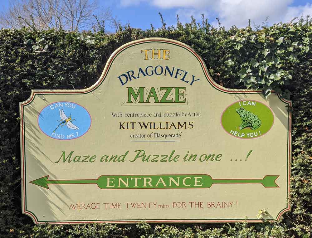 Dragonfly Maze at Bourton on the Water, Cotswolds, UK