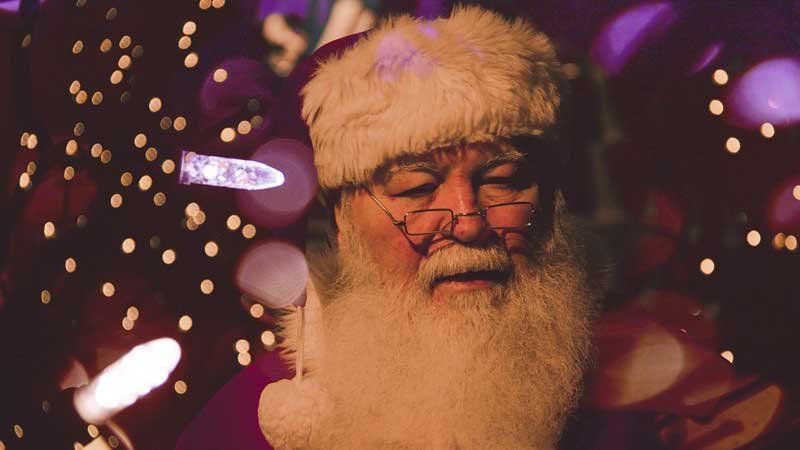 Father Christmas in his grotto