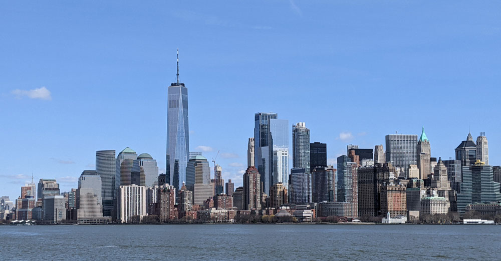 Manhattan Skyline from Staten Island, New York, USA