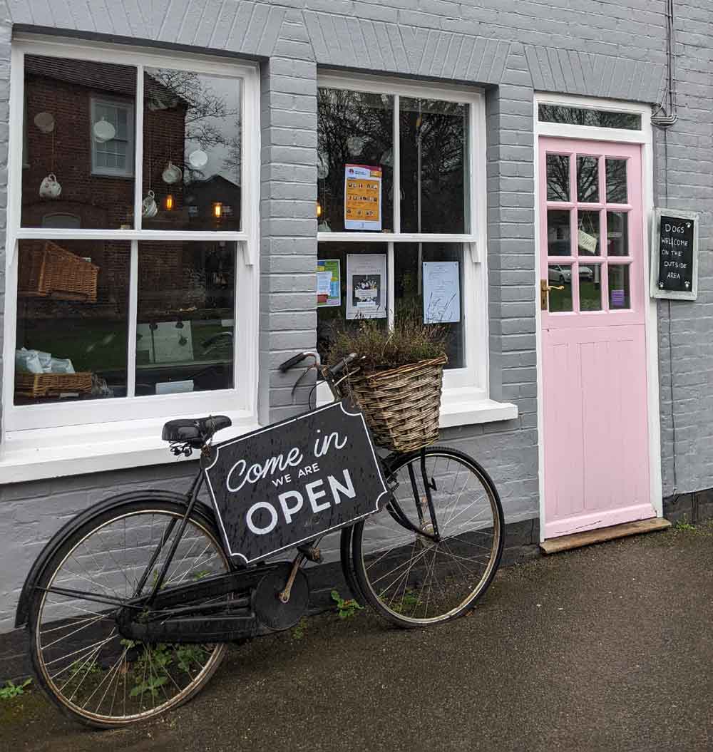 Cassandra's Cup cafe. Chawton, Hampshire, UK