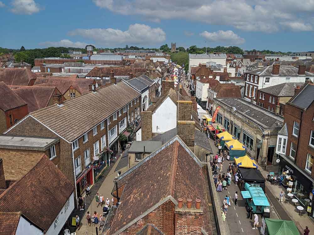 St Albans market, St Albans, Hertfordshire, UK