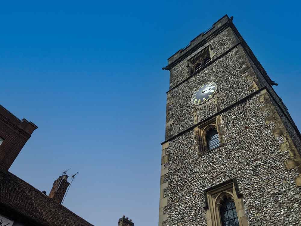 St Albans Clock Tower, St Albans, Hertfordshire, UK