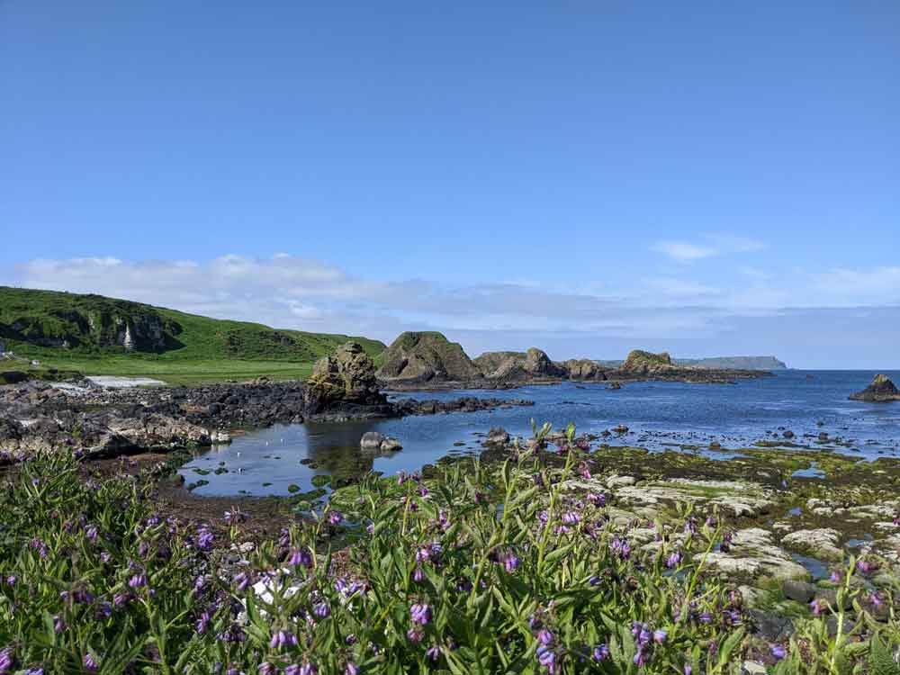 Stunning coastal views near Ballintoy Harbour, Northern Ireland