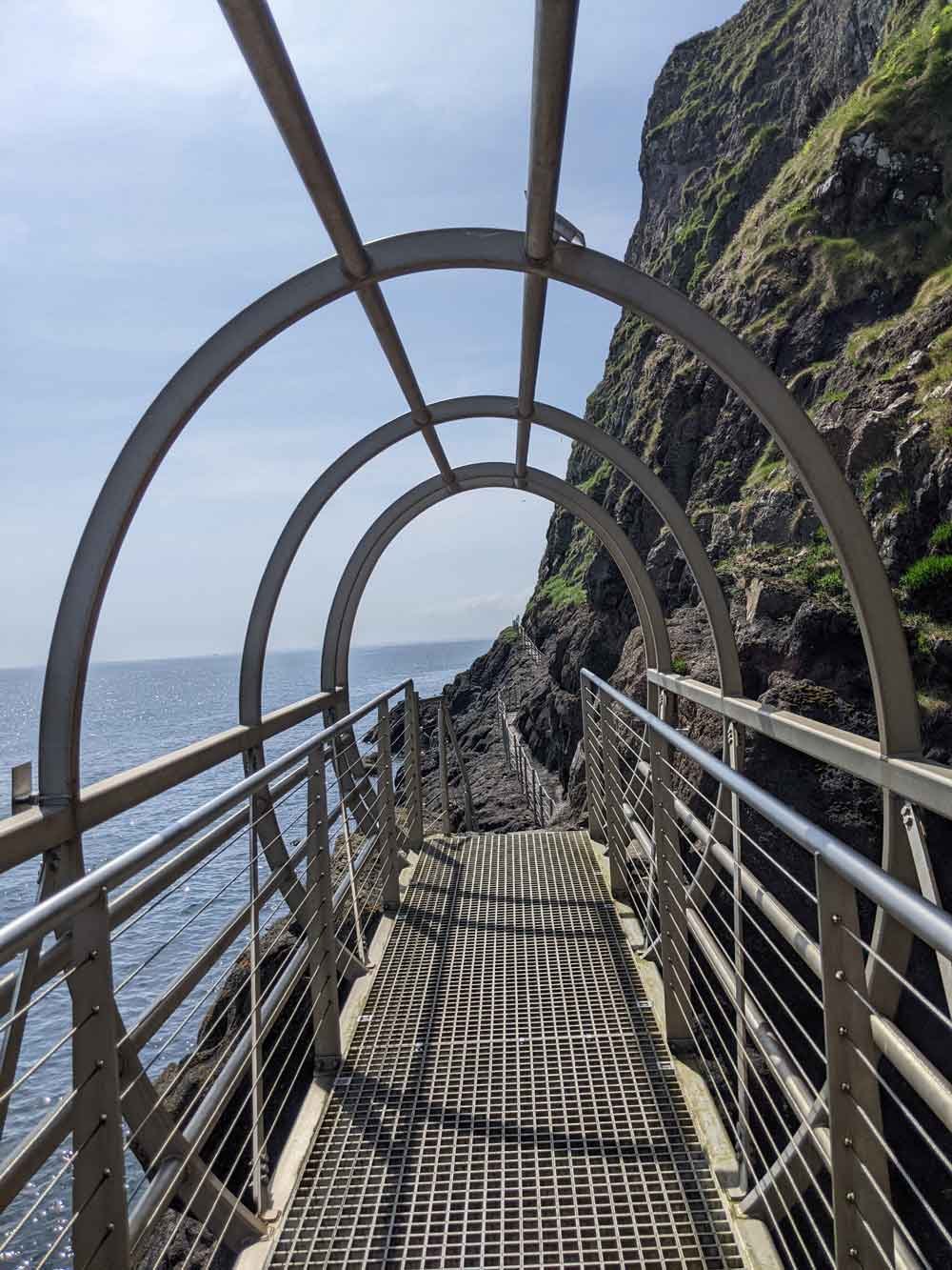 Tubular-bridge, The Gobbins, Causeway Coastal Route, Northern Ireland