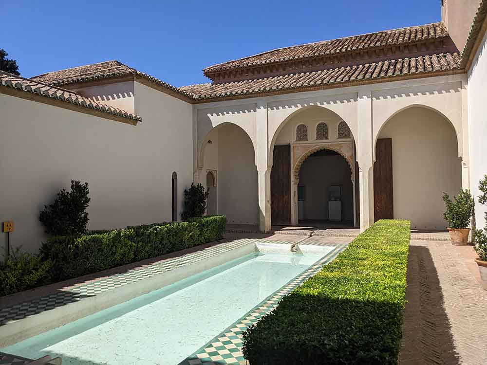 Courtyard at Alcazaba, Malaga