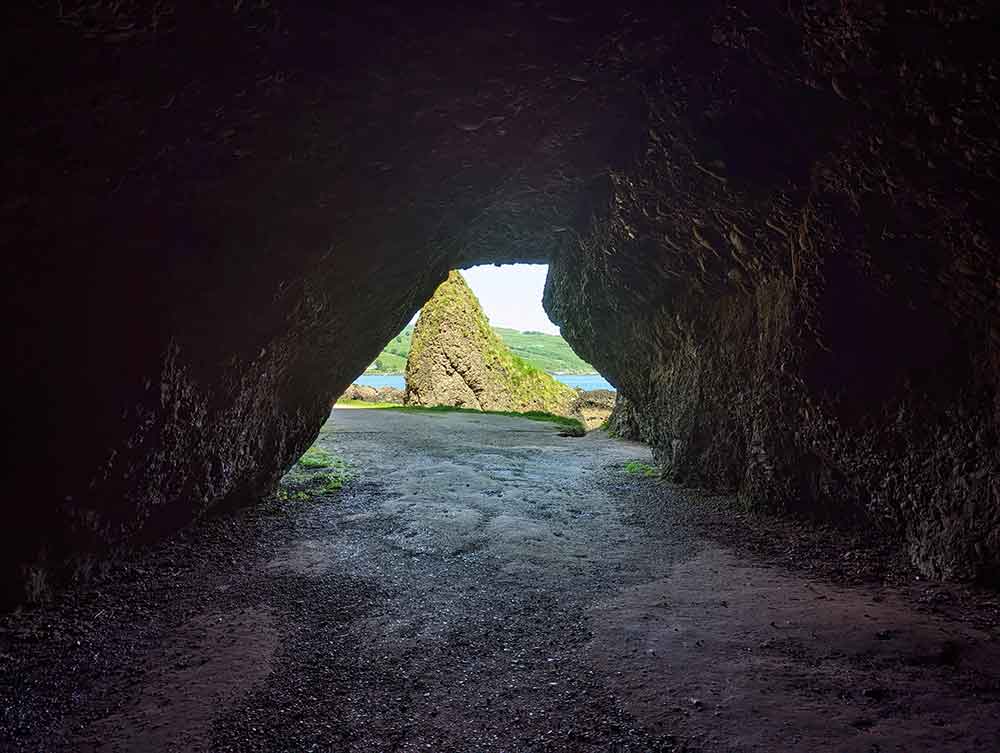 Inside Cushendun Caves