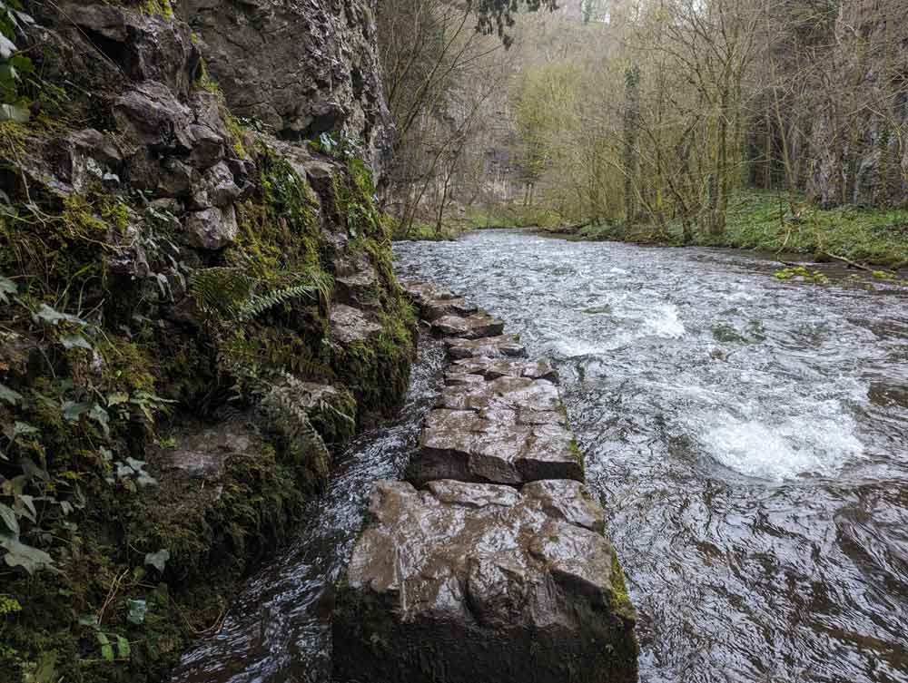 Stepping Stones Chee Dale, Peak District, UK