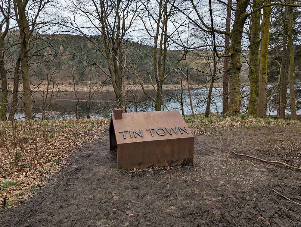 Tin Town (Birchinlee) at Derwent Dam, Peak District