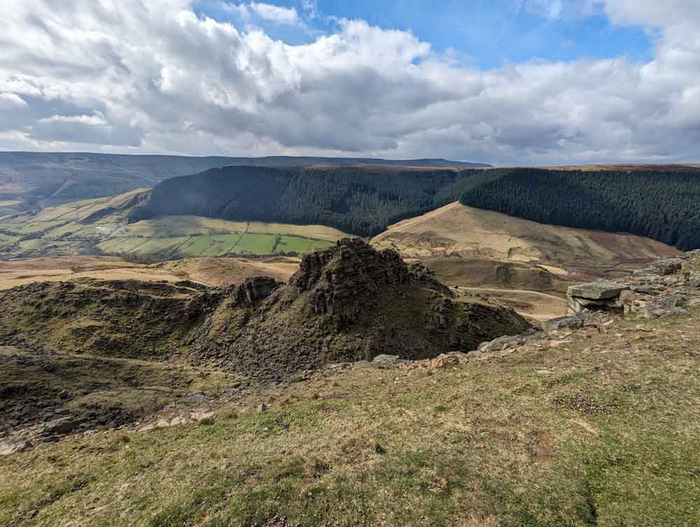 Views at Alport Castles, Peak District, Derbyshire