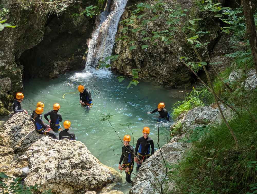 Canyoning on the River Soca