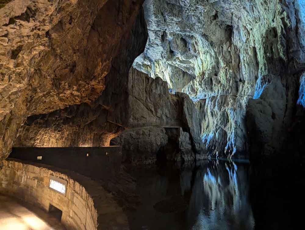 Image inside the Škocjan Caves, a UNESCO Heritage site in Slovenia, Europe