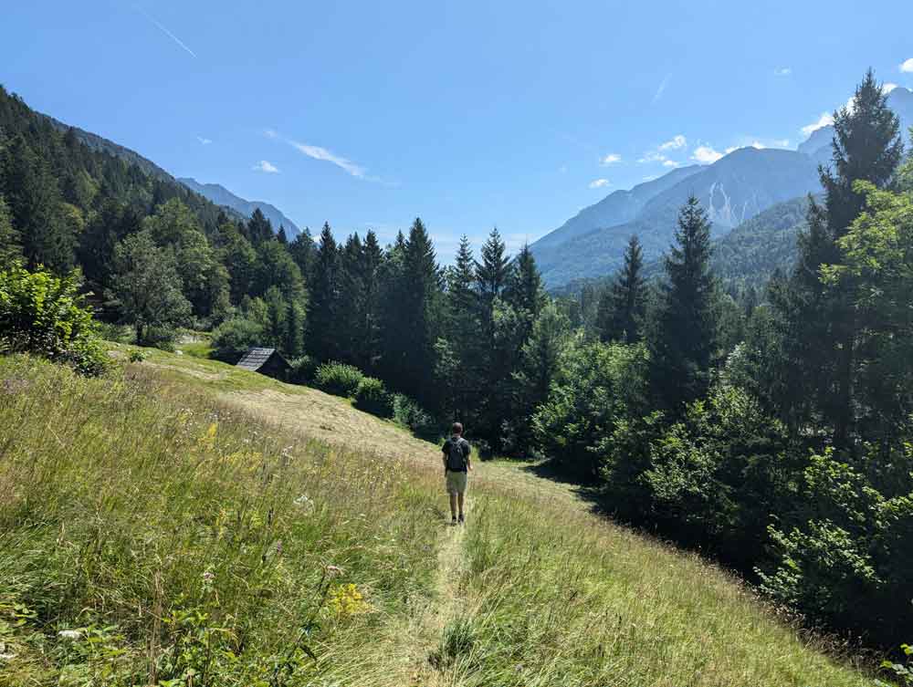 Hiking in the Julian Alps, Granjska Gora, Slovenia