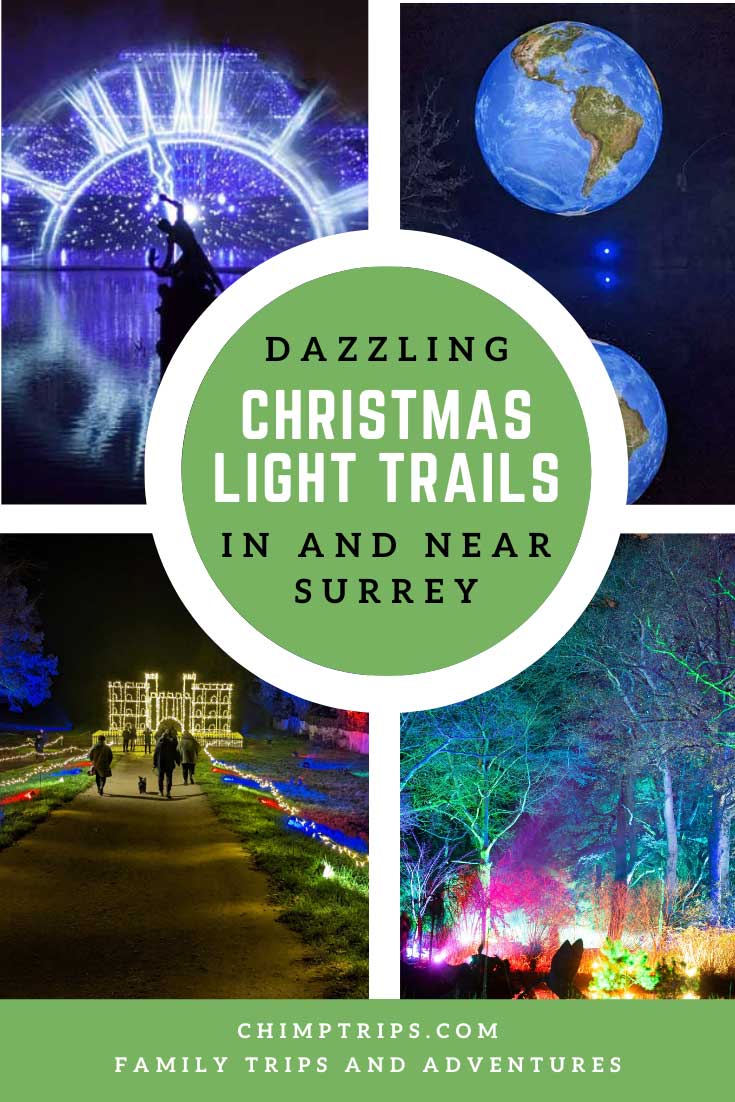 Dazzling Christmas light trails in and near Surrey