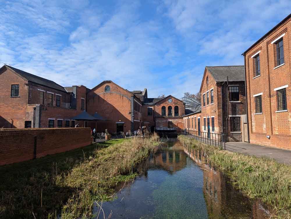 Historic mill buildings at Bombay Sapphire Historic mill buildings at Bombay Sapphire