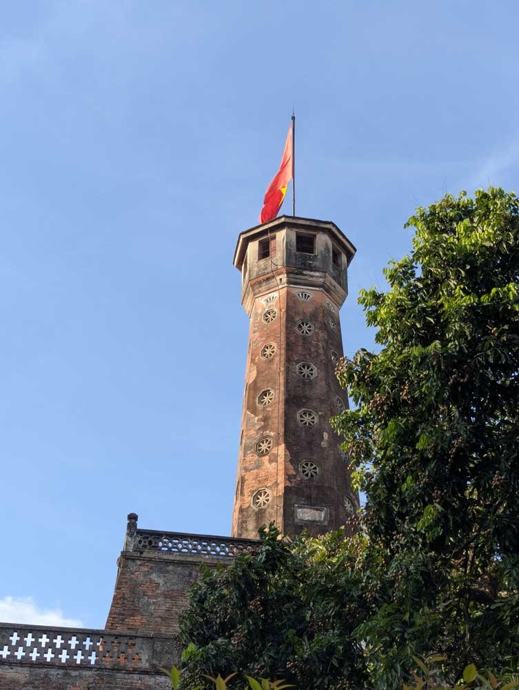 Historically significant Flag Tower, Hanoi, Vietnam