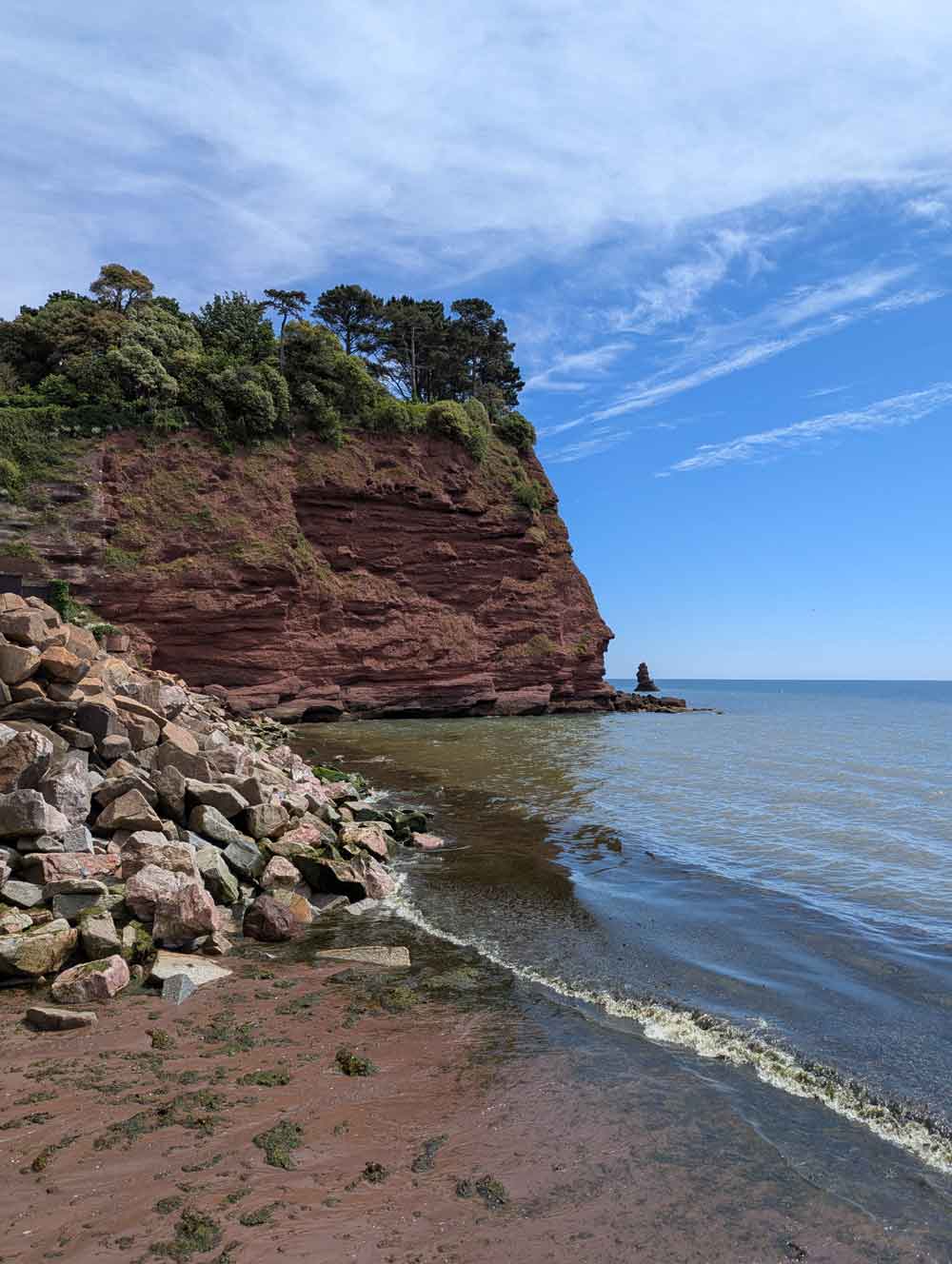 Red cliffs at Teignmouth, Devon