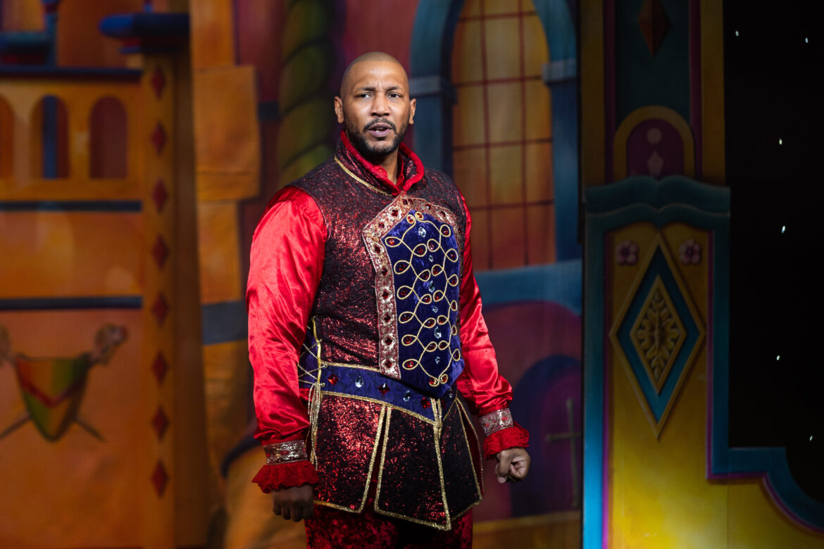 Scott Maurice as the charming prince in Snow White panto