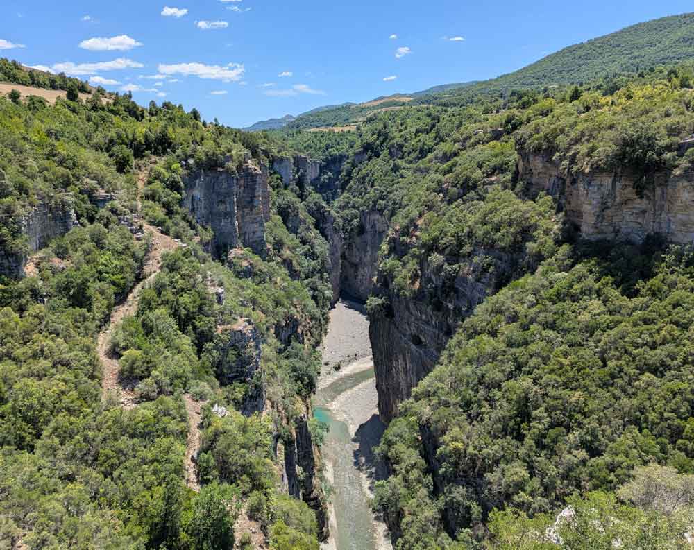 Gorge at Osumi Canyon, Berat Albania