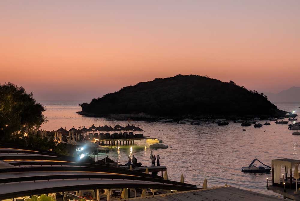 Sunset in Ksamil, Albania
