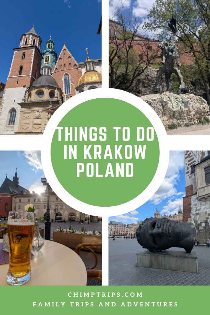 Pinterest cover: Things to do in Krakow, Poland