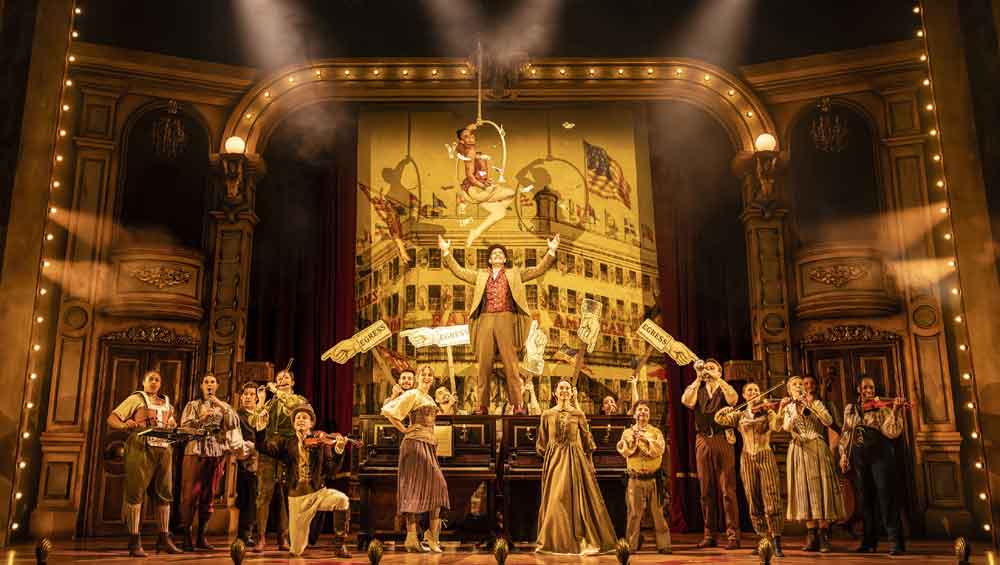 Cast of Barnum at Woking Theatre. Photo credit @ Pamela Raith