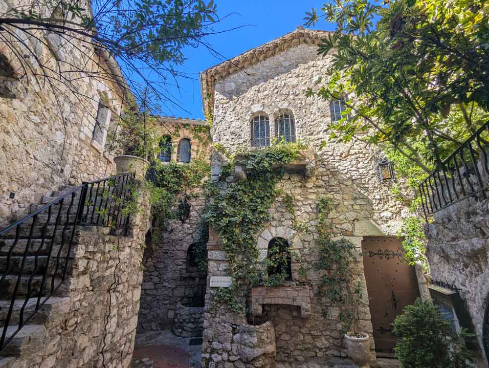 Stone buildings in Eze Village, Cote d'Azur, France