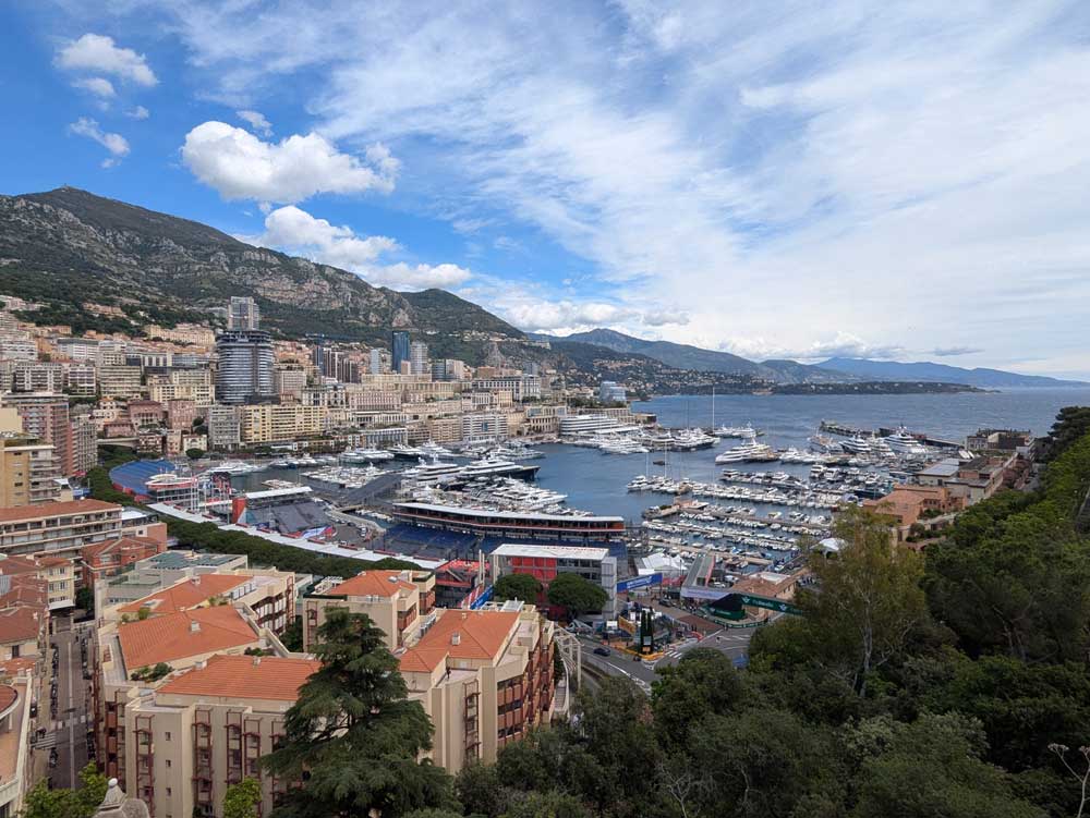 Views over Monaco taken from Palace hill