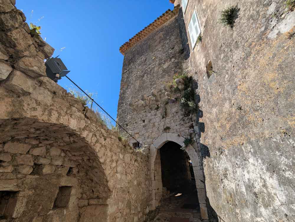 Passageway in Eze medieval village, France