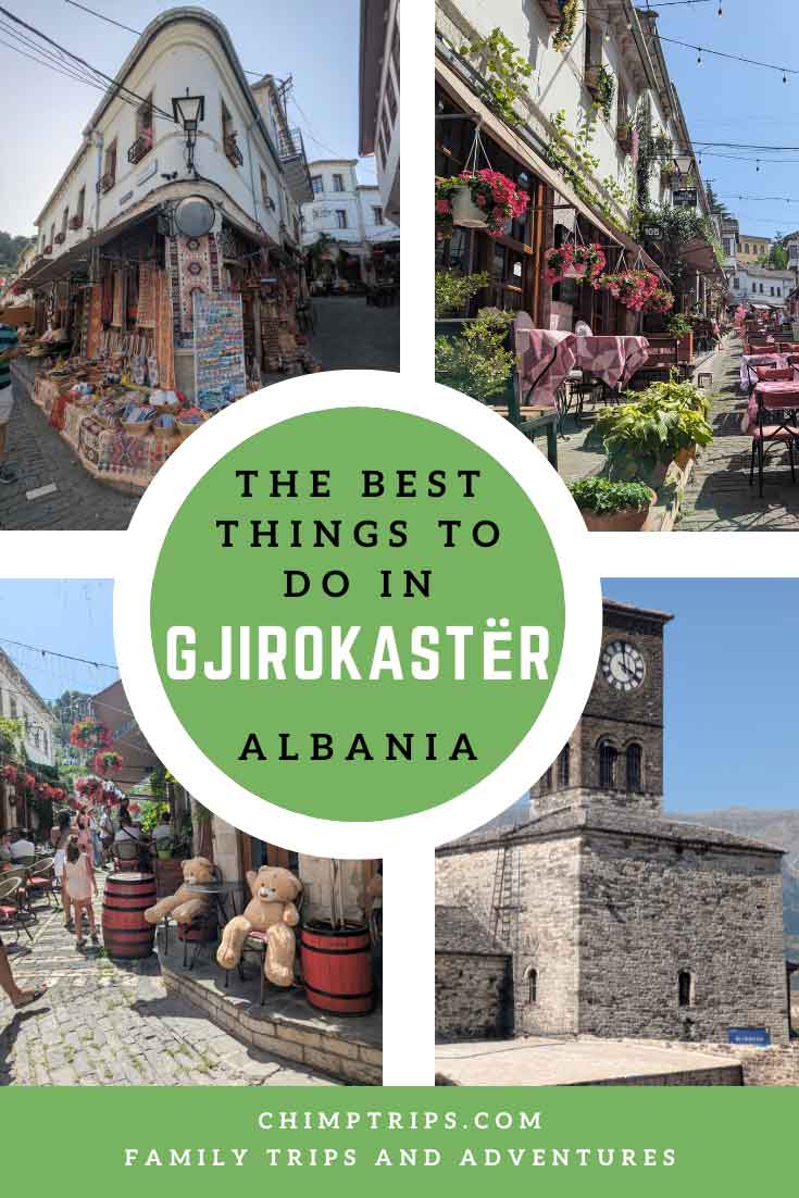 Pinterest cover: Best things to to in Gjirokaster, Albania