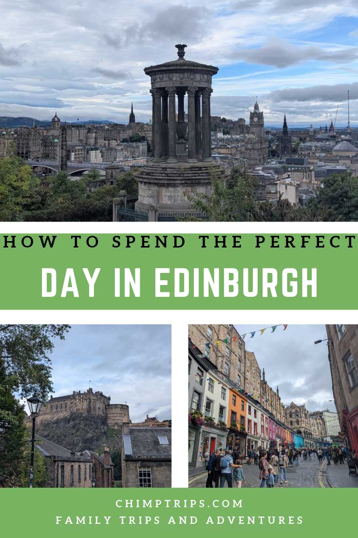Pinterest cover - One day in Edinburgh