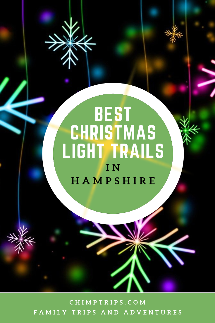 Pinterest cover - Best Christmas Light Trails in Hampshire