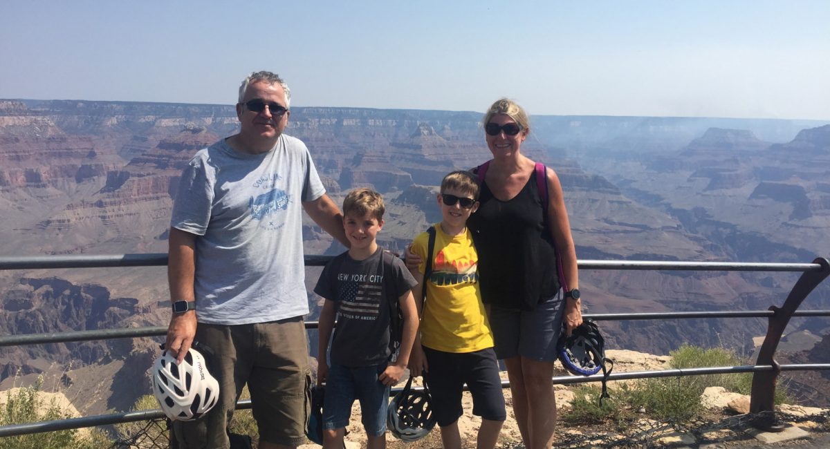 Cycling at the Grand Canyon, Arizona